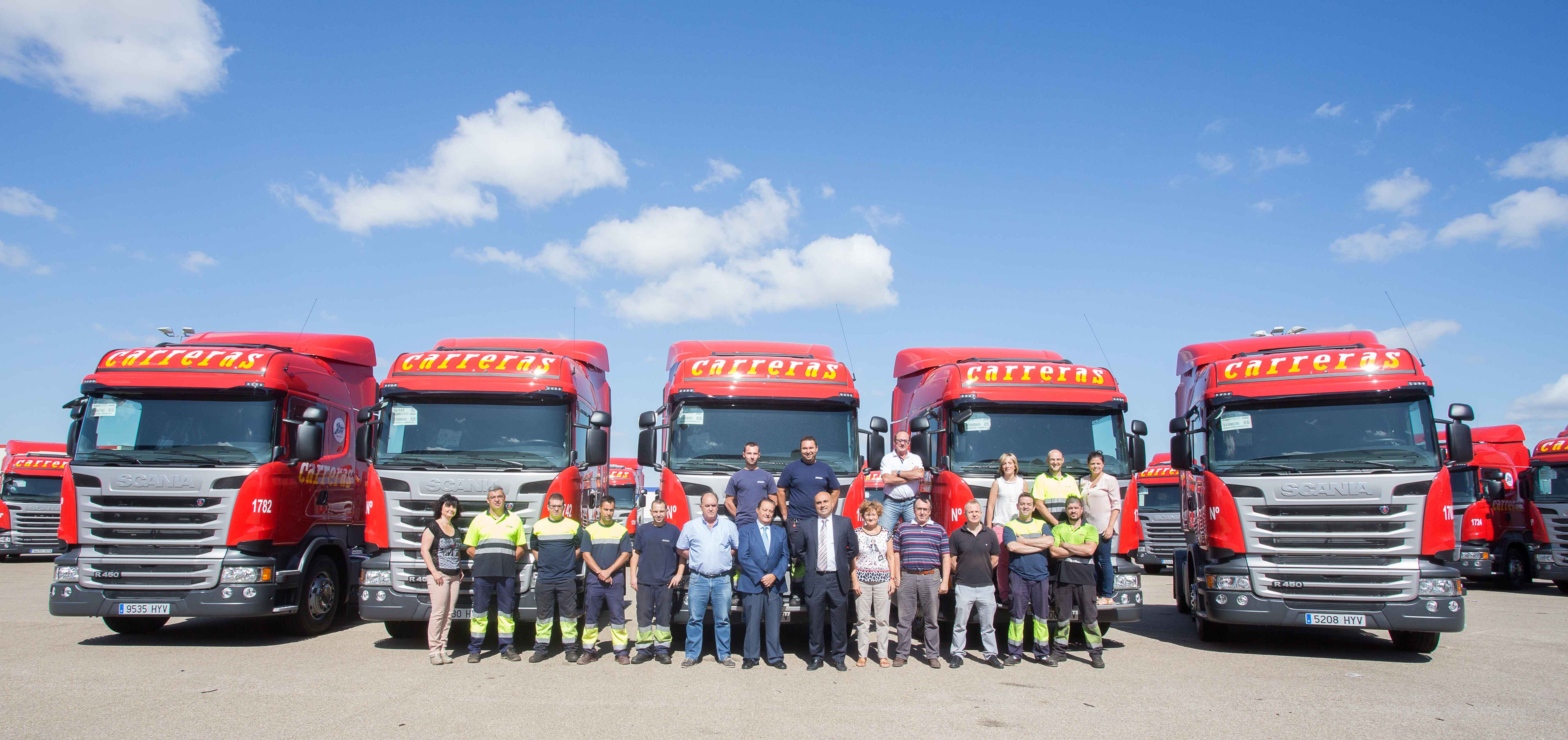 Carreras reduce emisiones con 50 nuevos camiones Scania Euro 6